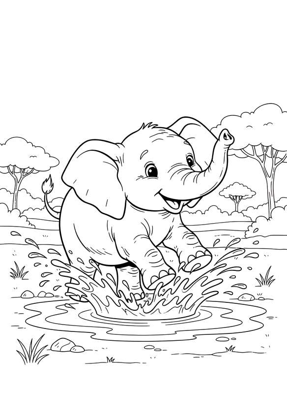 32 Free Elephant Coloring Pages