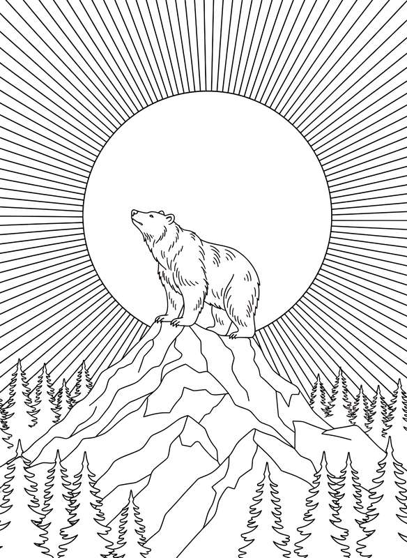 Moonlit Silhouette Peace