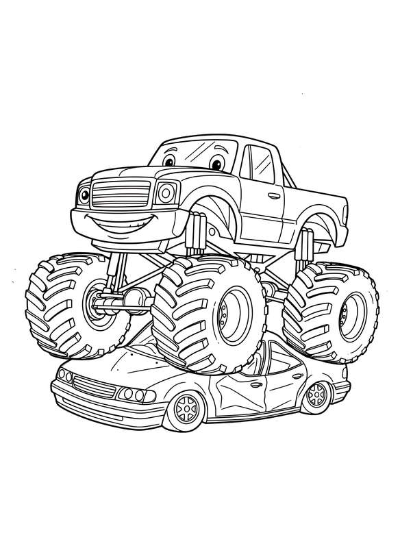 25 Free Monster Truck Coloring Pages