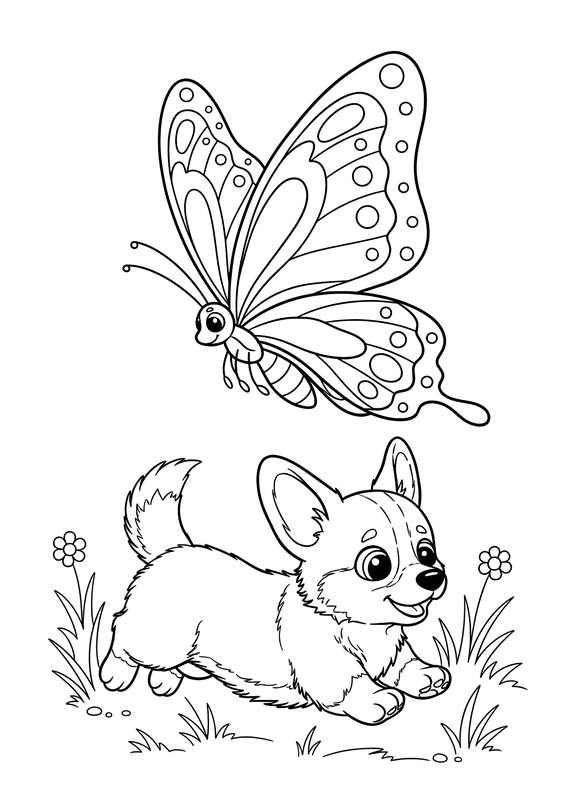 Corgi's Low-Flying Chase