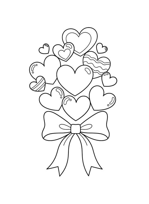 Sweetheart Bouquet Ribbon Tie