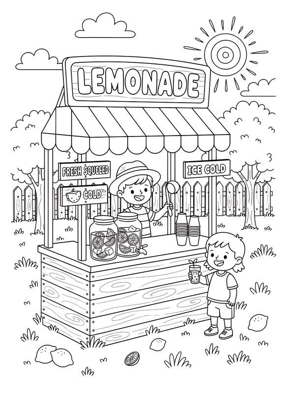 The Brightest Neighborhood Lemonade Stand