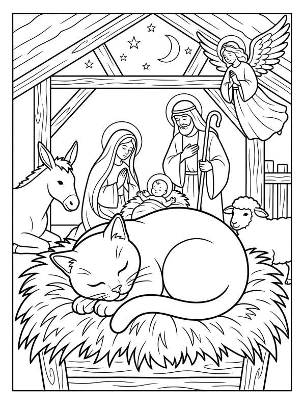 A Peaceful Night in the Manger