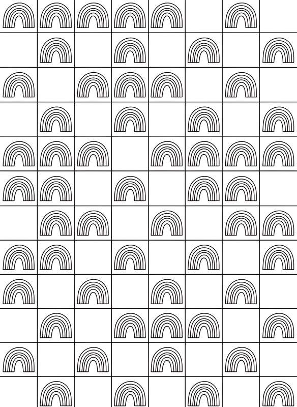 Rainbow Checkerboard Chaos