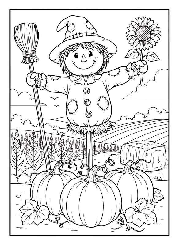 19 Free Fall Coloring Pages