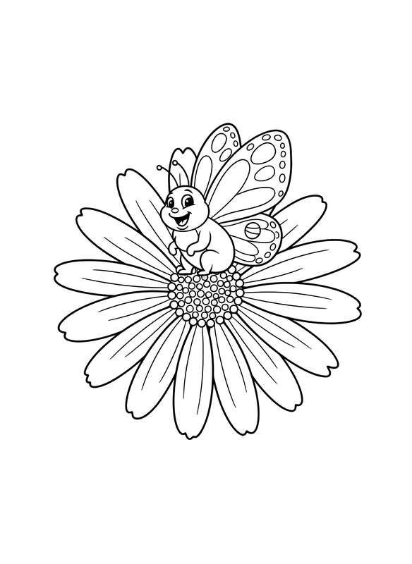 Giant Daisy & Smiling Friend