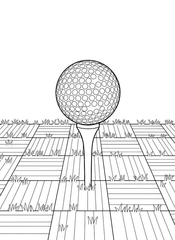 22 Free Golf Coloring Pages