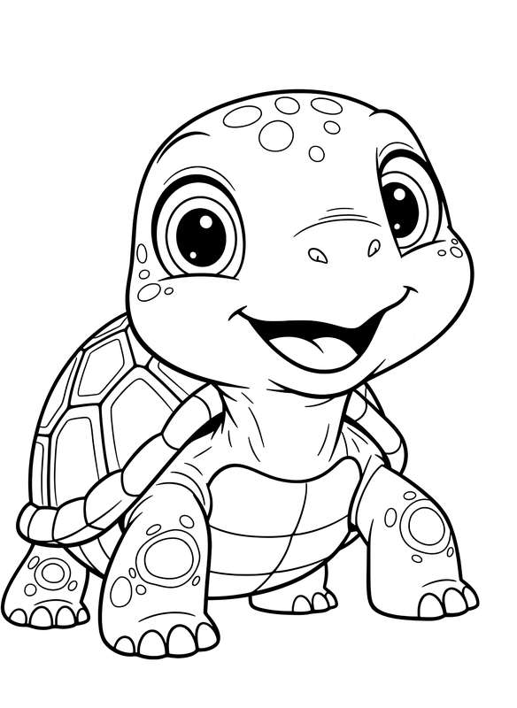 Close-Up Happy Turtle Smile