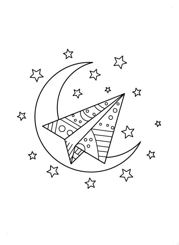 Moonlit Paper Plane Rest
