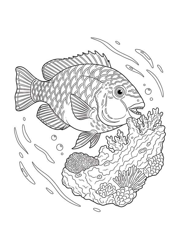 Parrotfish Craves Coral Crunch