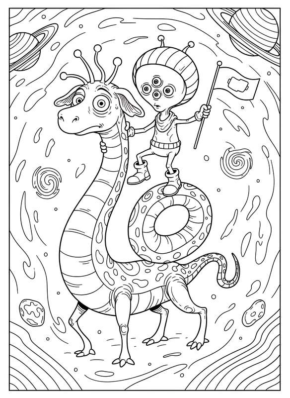 Baffled Rider on a Space Beast