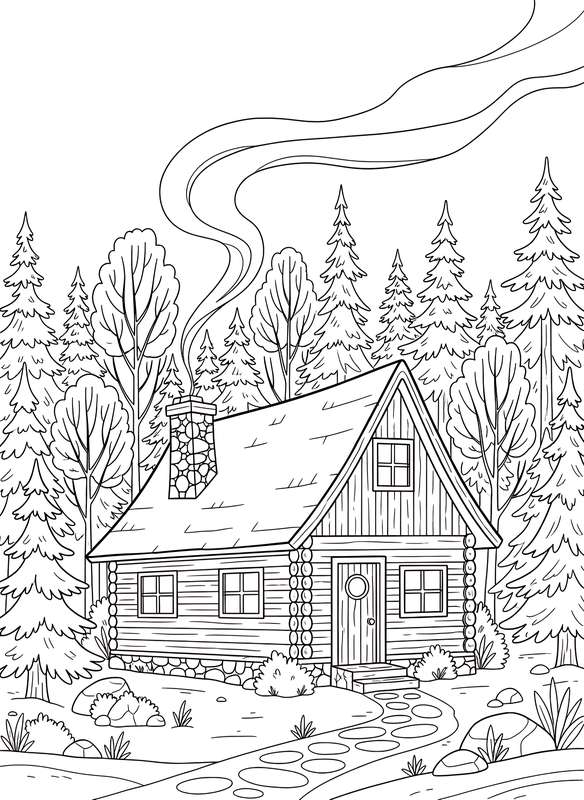 Woodland Retreat: Cozy Cabin Glow