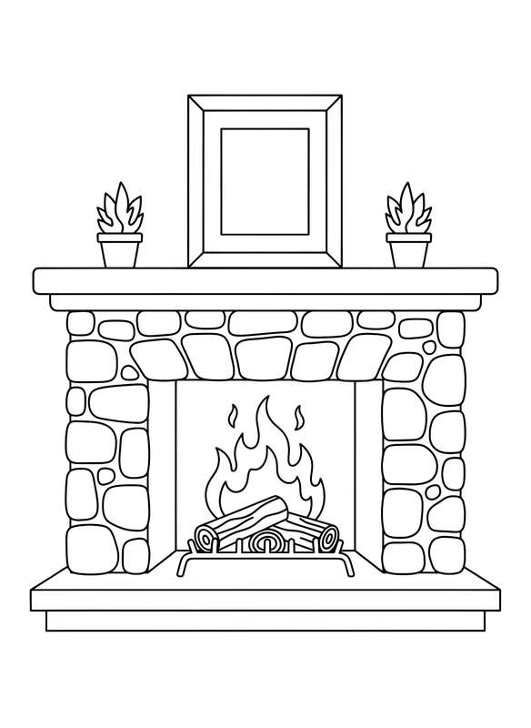 Cozy Hearth Fire Glow