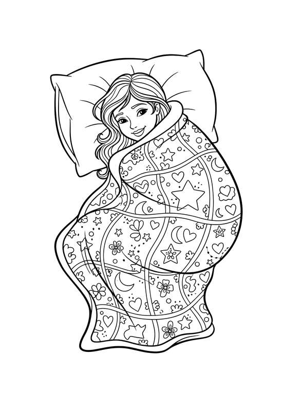 Cozy Blanket Comfort Scene