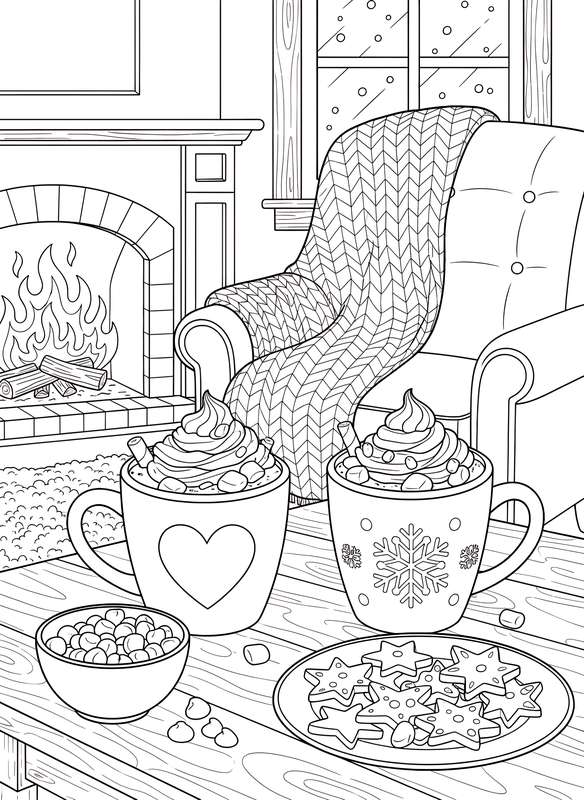 Two Mugs of Hot Chocolate