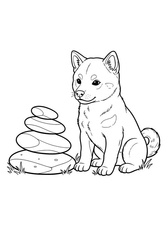Shiba’s Stone Stillness