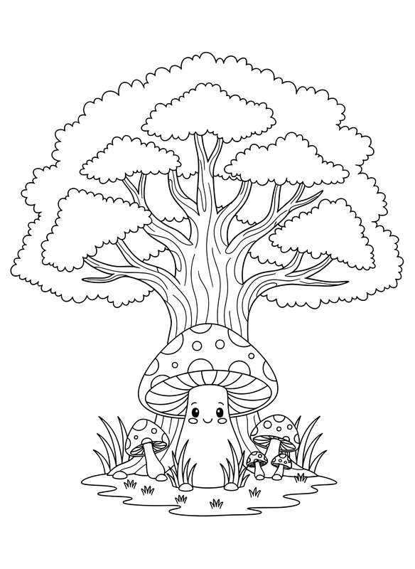 Mushroom Cottage under Oak