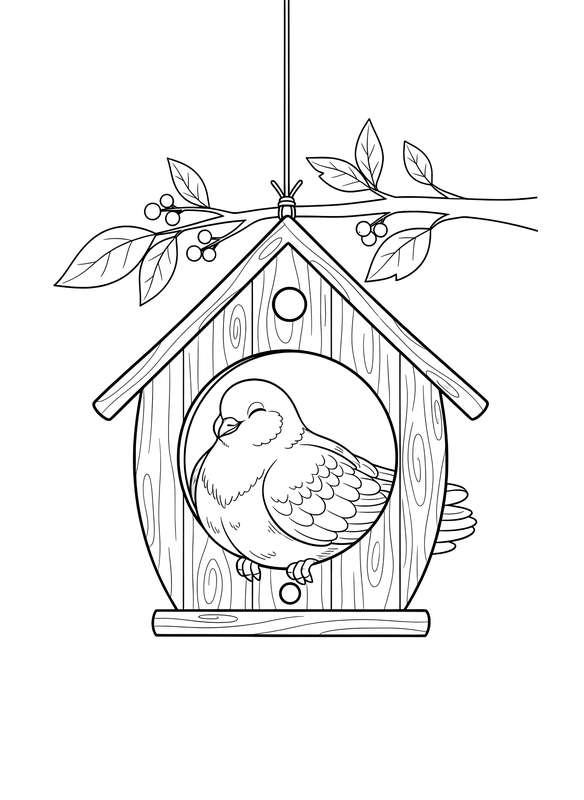 Dove's Cozy Birdhouse Retreat