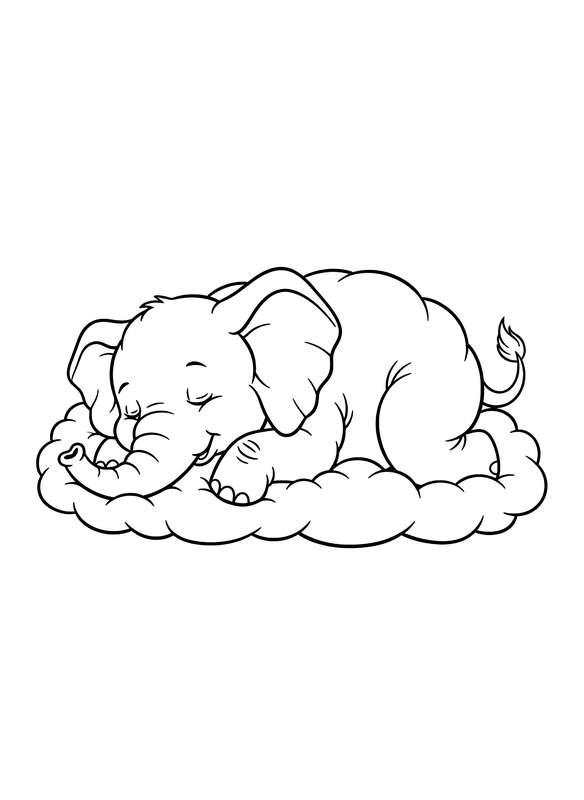 Cloud Shaped Elephant Nap