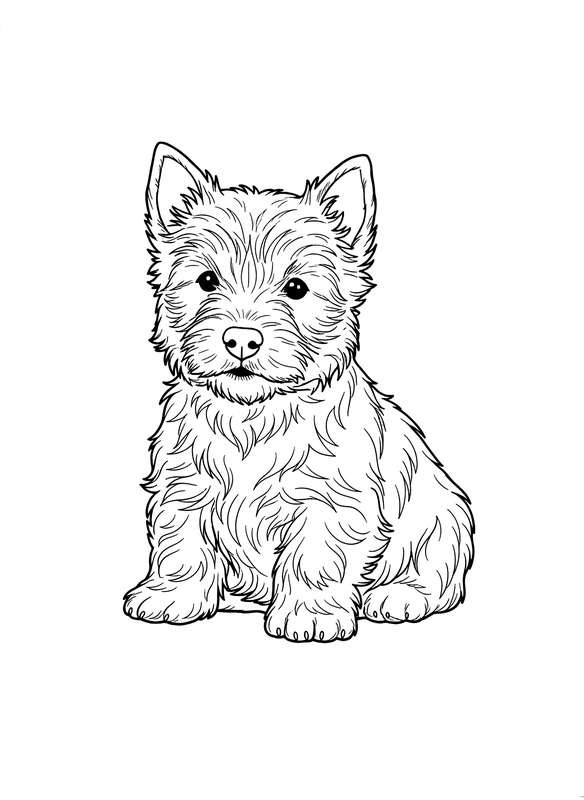 Westie Snowdrift Sit