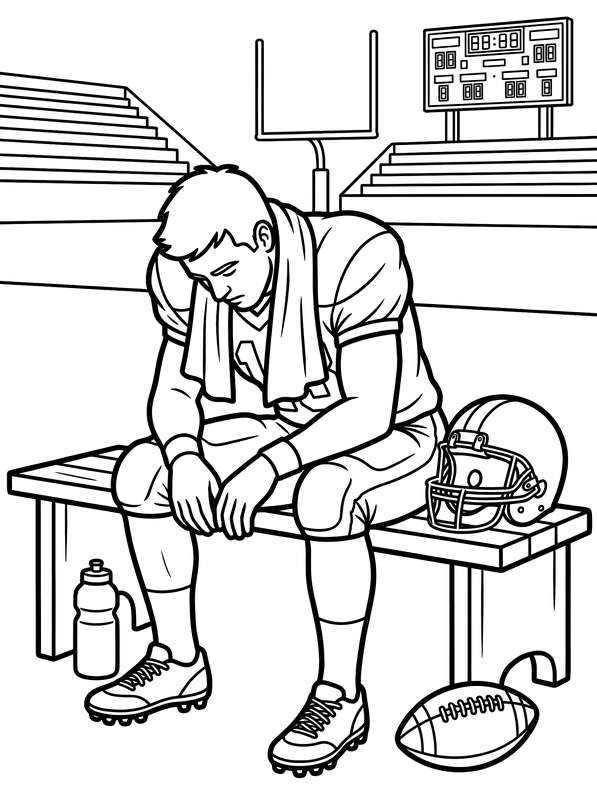 Gridiron Grit: A Quarterback’s Quiet Moment