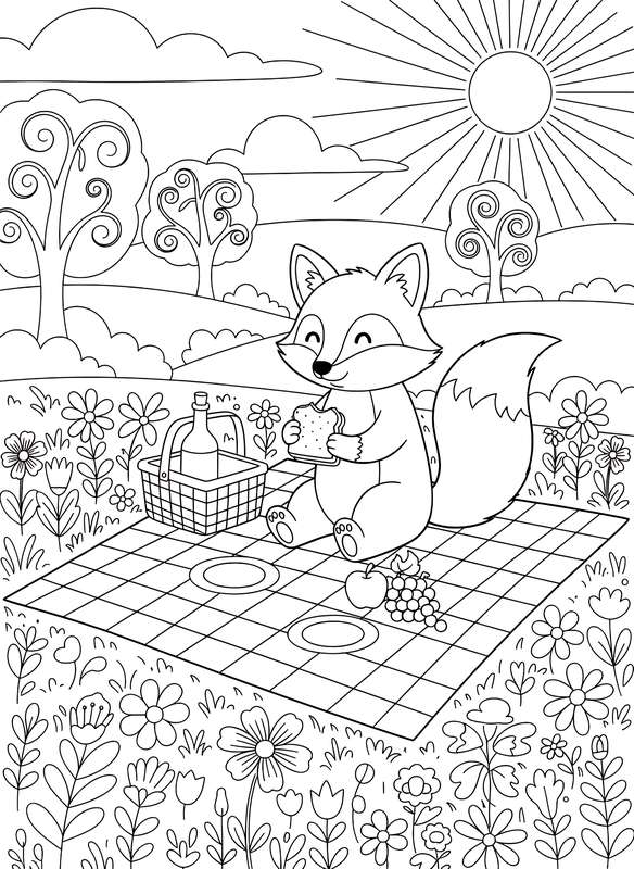 Checkered Blanket Picnic Feast