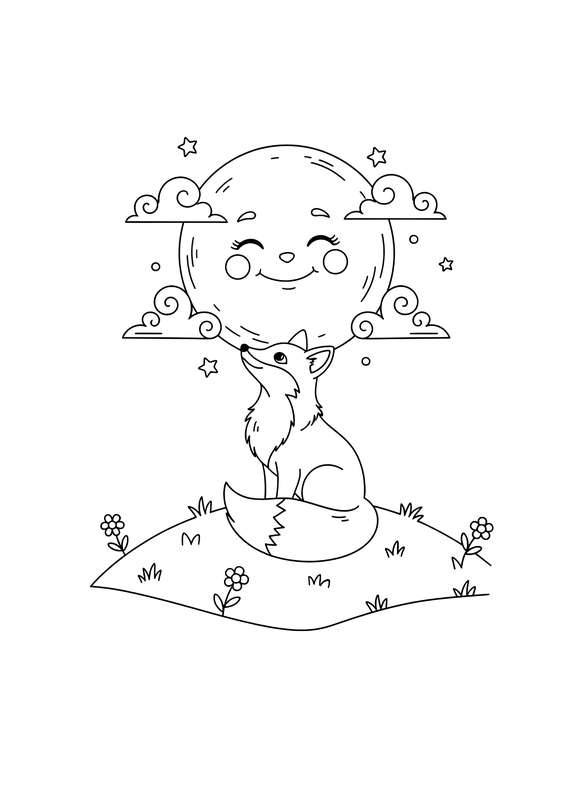 Moonlit Hilltop Contemplation