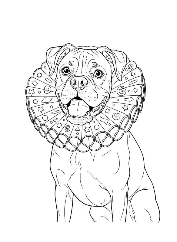 Boxer's Silly Collar Day