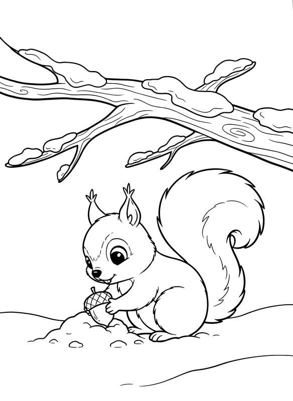 Squirrel's Secret Winter Stash