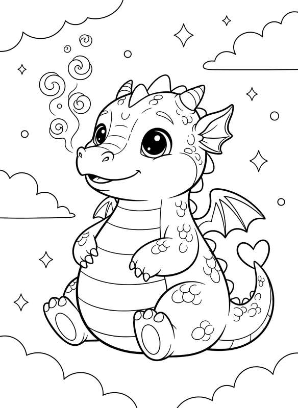 32 Free Dragon Coloring Pages
