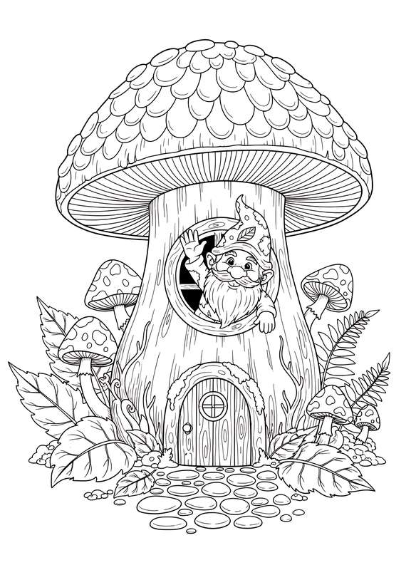 Gnome's Mossy Home View