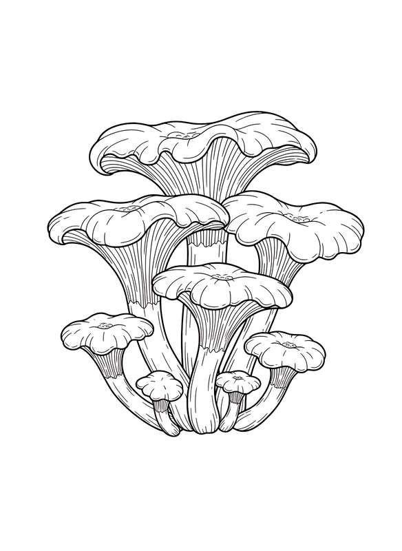 Golden Wavy Chanterelles