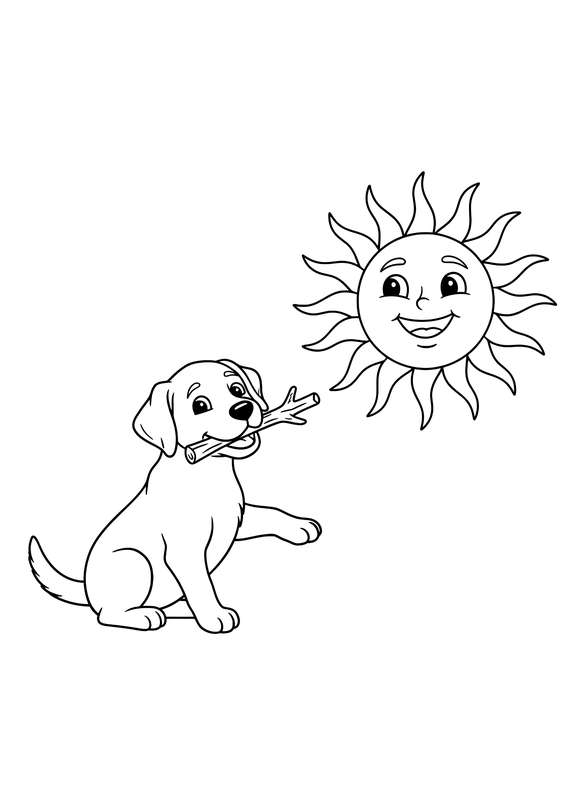 Labrador's Sunny Gift