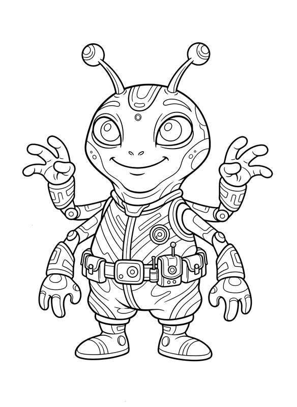 The Friendliest Alien Portrait