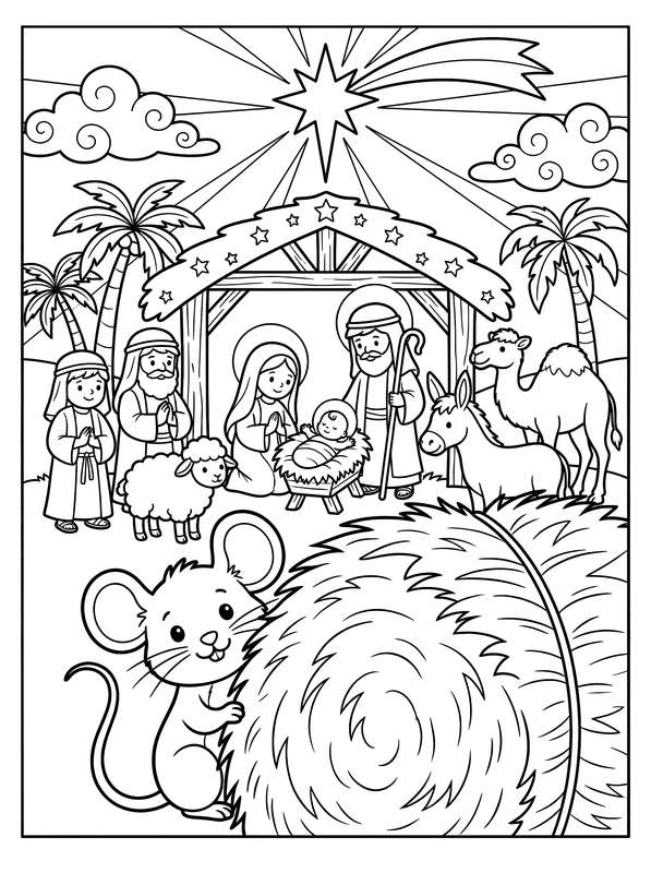 A Tiny Visitor at the Manger