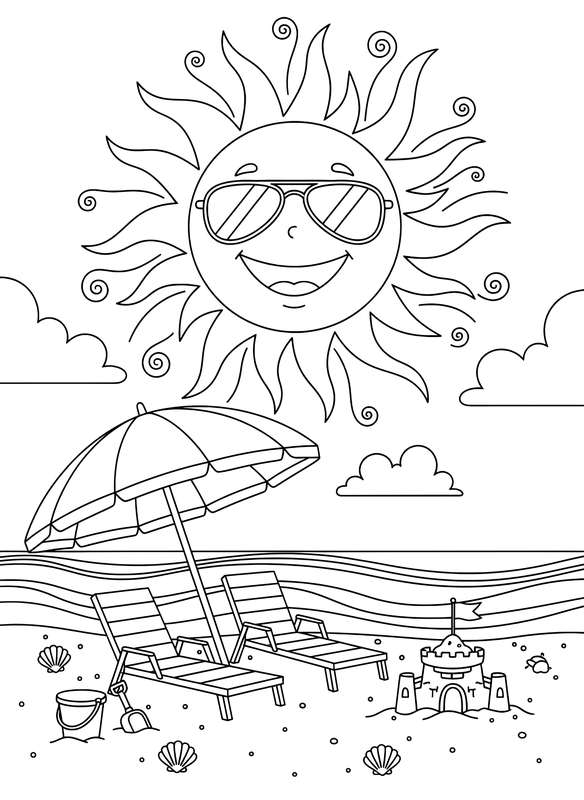 47 Free Summer Coloring Pages