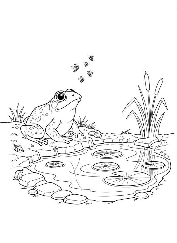 Silent Watcher at the Watering Hole