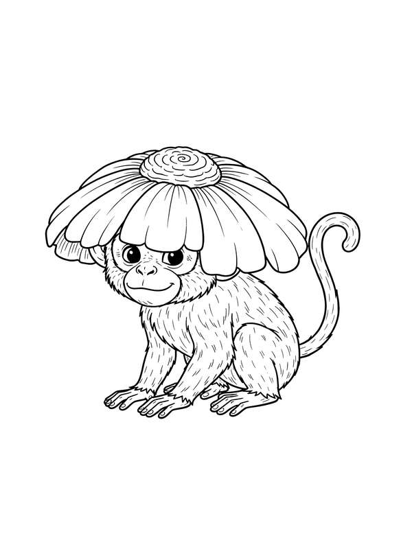 The Capuchin's Floral Fashion Statement