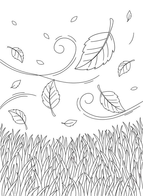 Whirling Colors: Autumn Leaf Dance