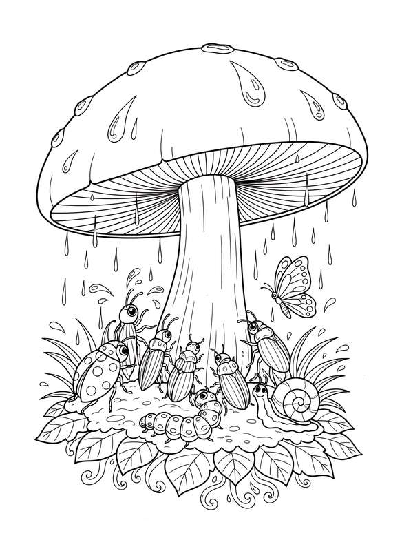 Giant Mushroom Rain Shelter