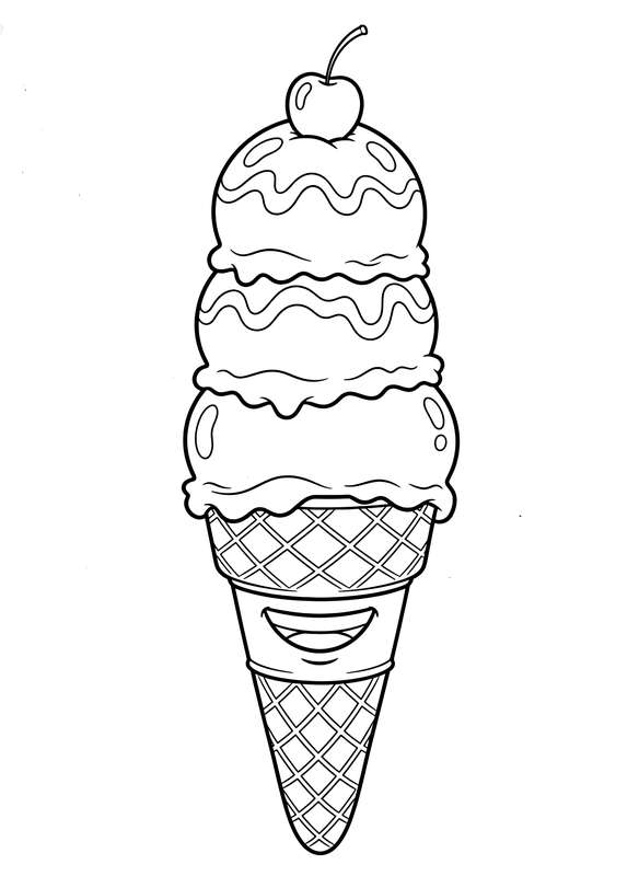 10 Free Ice Cream Coloring Pages