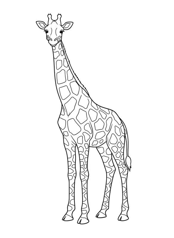 Geometric Legs: Zig-Zag Giraffe Fun