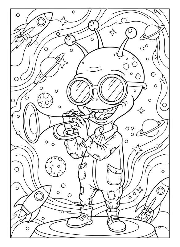 Alien Attempts Human Style