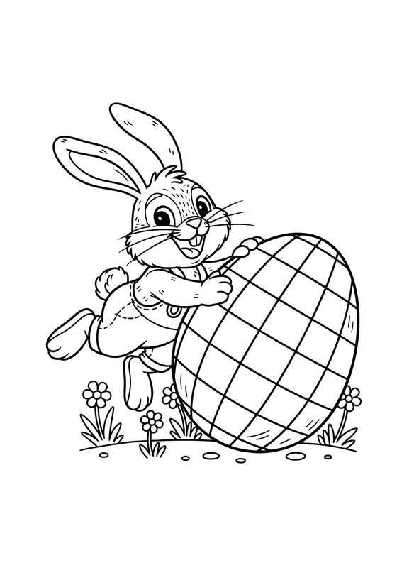 Bouncing Checkered Egg Fun