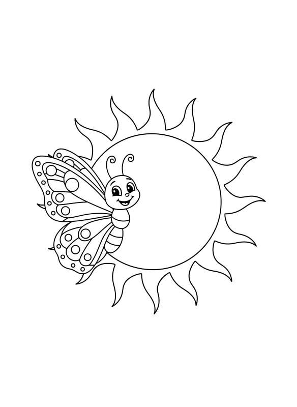 Sunny Peek-a-Boo Butterfly