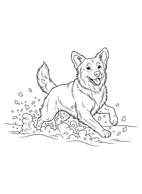 Happy Dog's Snow Splash