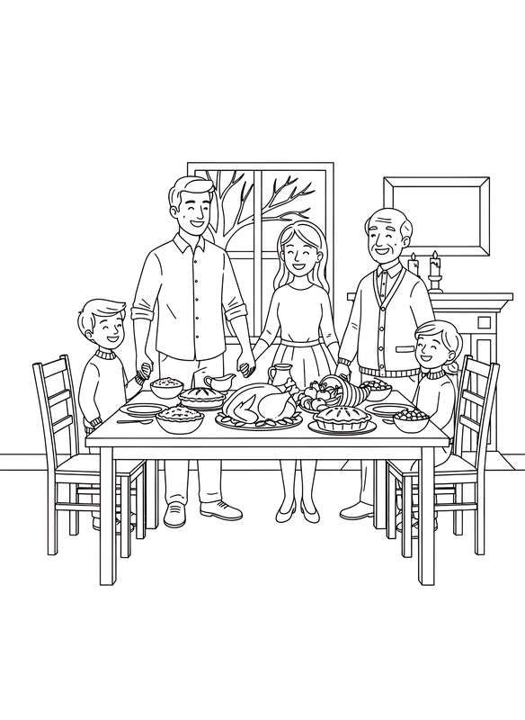 Family Gathering at the Table