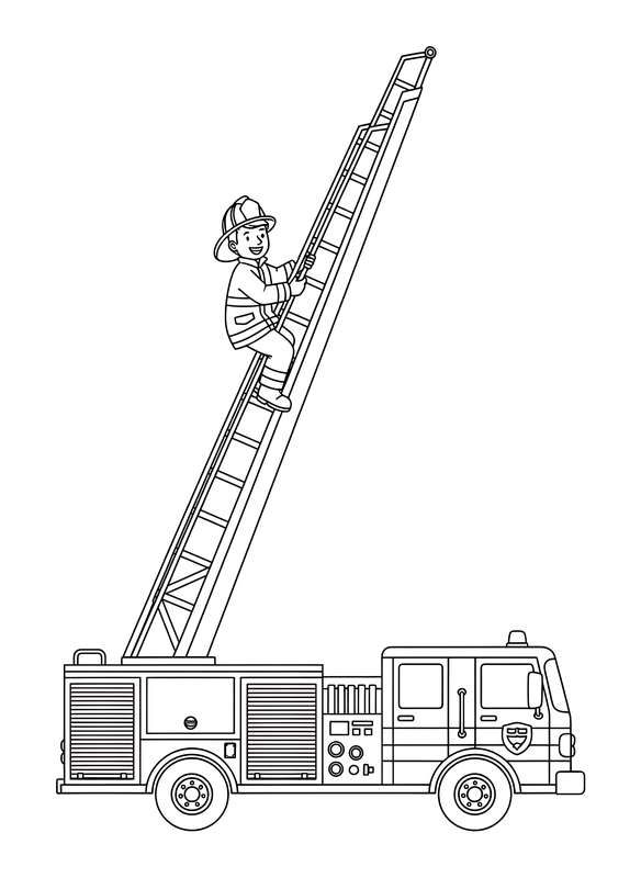 9 Free Firetruck Coloring Pages
