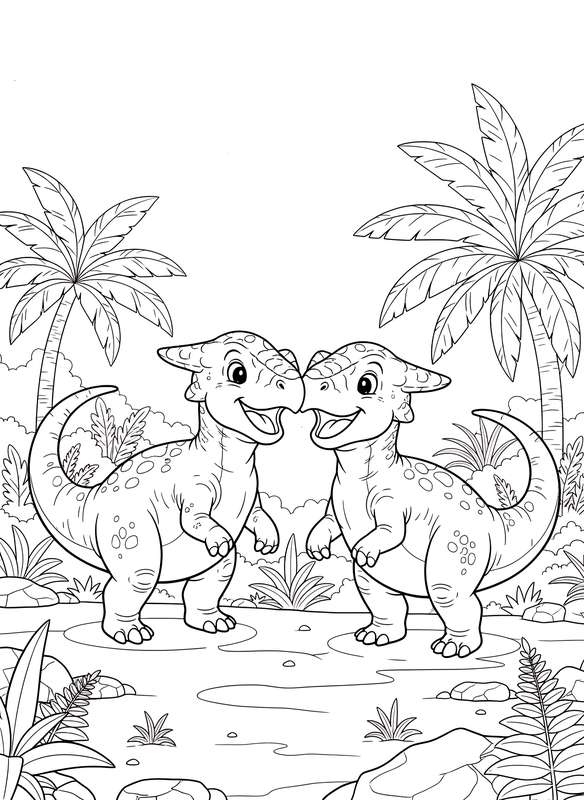 Pachycephalosaurus Head-Bumping Fun