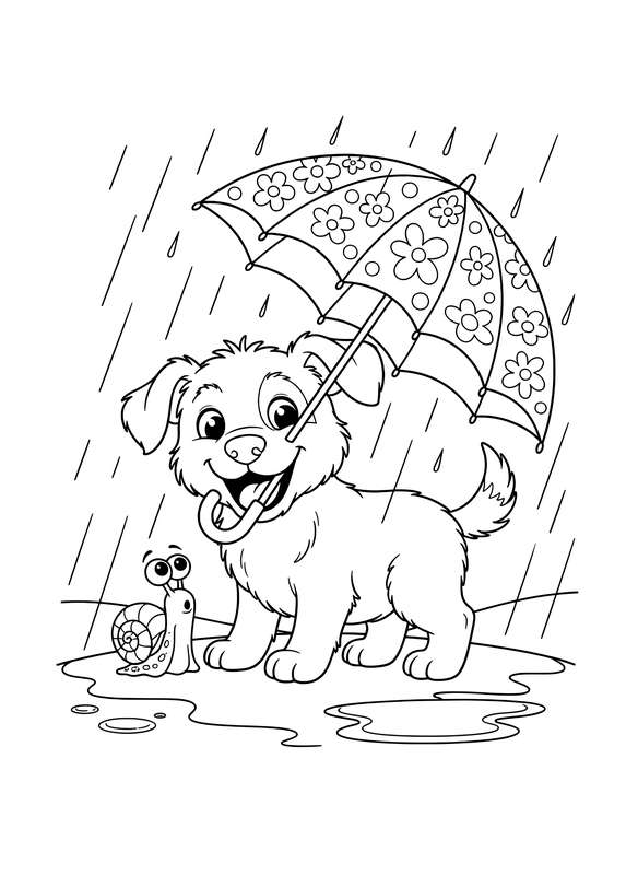 Umbrella Buddies: Puppy & Snail